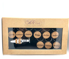 Load image into Gallery viewer, Motivational Cork Wine Charms and Stopper Set
